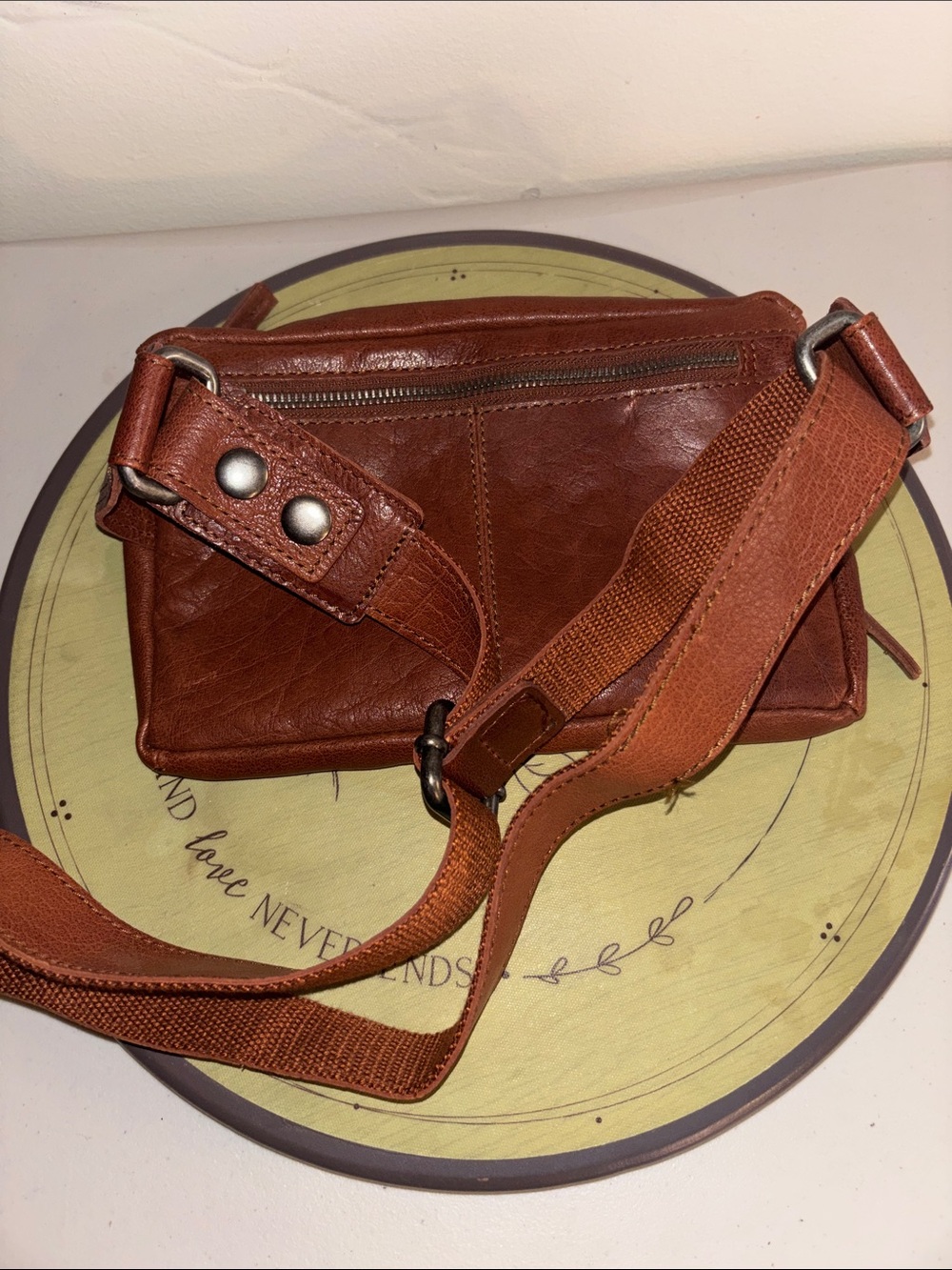 Leather Waist Bag - Brown - Picture 2 of 3